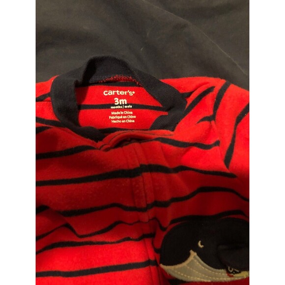 Carter's & Little Me Infant Sleepers Size 3 Months Lot of 2 Pieces - Picture 6 of 6